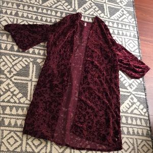 Velvet kimono-NWOT